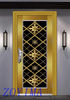 Z0YIMA/ G & K Great Door - Toughened Wrought Stainless Steel Glasses Golden Color Door ZYM-S101