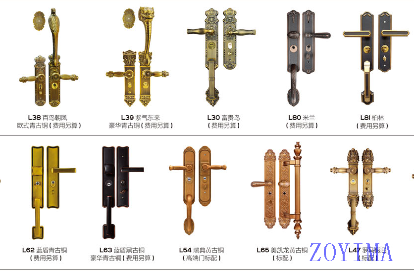 Z0YIMA/ G & K Great Door - Good Cast Aluminum And Glavanized Security Door ZYM-P1-6017