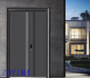 Z0YIMA/ G & K Great Door -Iron Metal Seucrity Door Black Copper Color ZYM-M2061