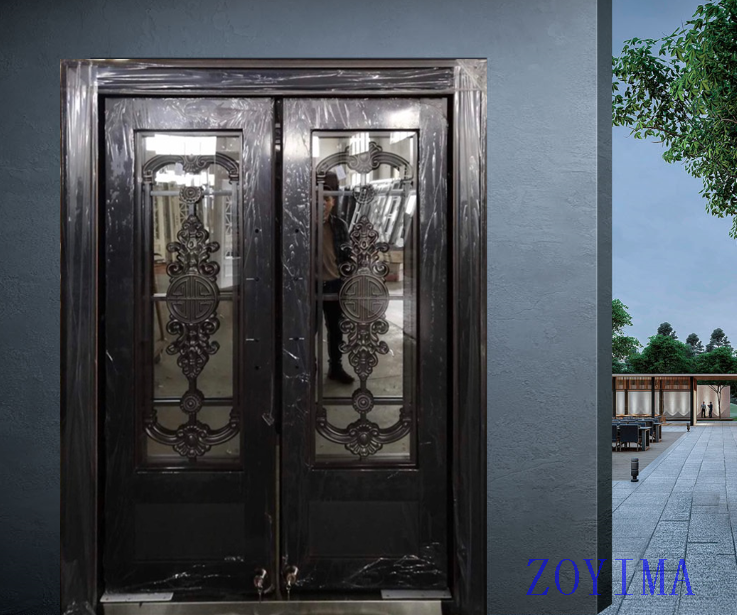 Z0YIMA/ G & K Great Door -Nigeria Security Gate Glasses Door ZYM-N1003