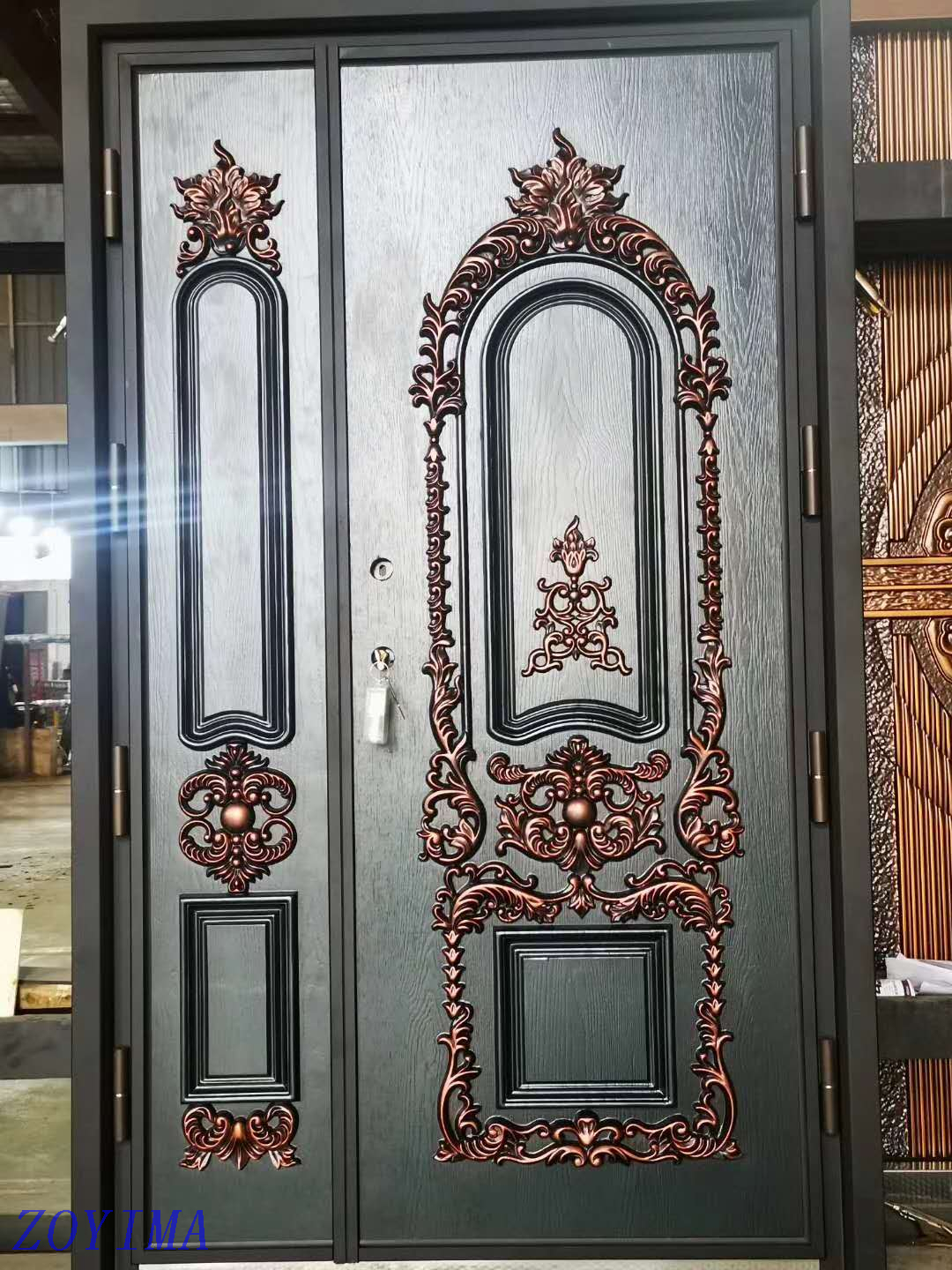 Z0YIMA/ G & K Great Door - Nigeria Popular Cast Imitation Copper Door ZYM-K122