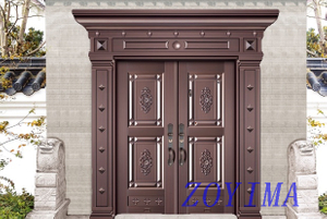 Z0YIMA/ G & K Great Door - Exterior Entrance Entry Aluminum Fitting ajoint Door ZYM-P3-4008
