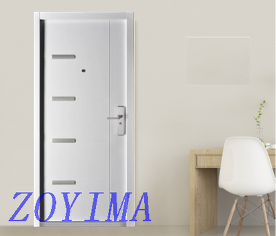 Z0YIMA/ G & K Great Door-Security Steel Door FD-E101 Simple White Color 