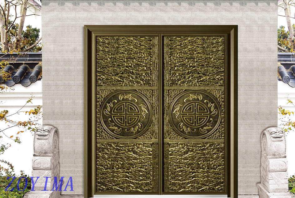 Z0YIMA/ G & K Great Door - Good Cast Aluminum And Glavanized Security Door ZYM-P1-6017